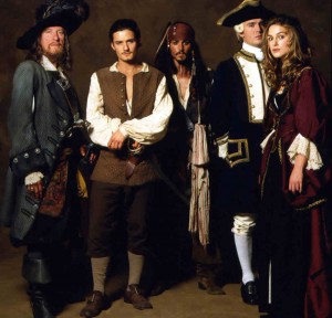 Personnages du film Pirates des Caraïbes : La Malédiction du Black Pearl.