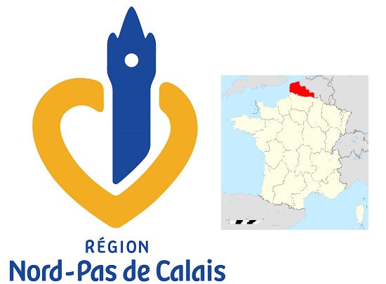 Les logos des conseils des régions du Nord de la France
