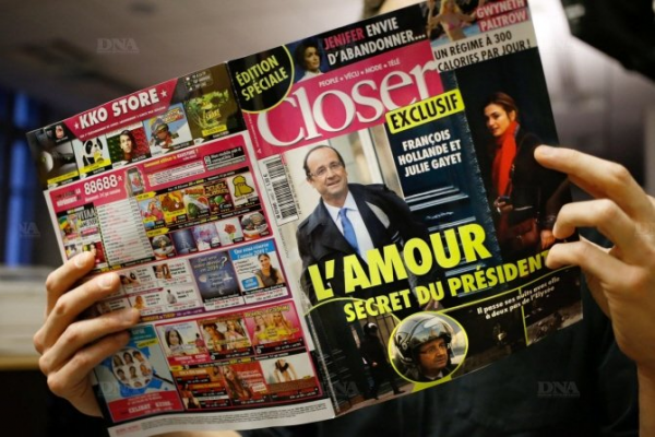 Couverture magazine Closer François Hollande et Julie Gayet