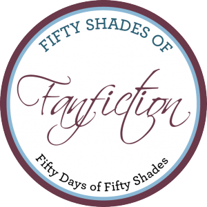 Fifty shades of fanfiction est un jeu de mot qui fait référence à l'origine de l'histoire de Cinquante nuances de Grey.