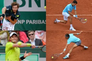 Gulbis Djokovic Murray Nadal Roland Garros 2014