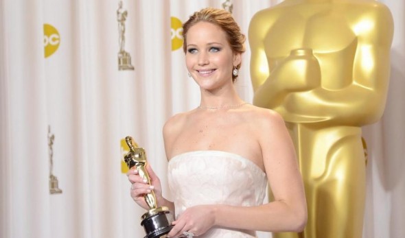 Jennifer Lawrence à la cérémonie des Oscars 2013