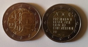 Pièces 2€ commémorative Coubertin Présidence France