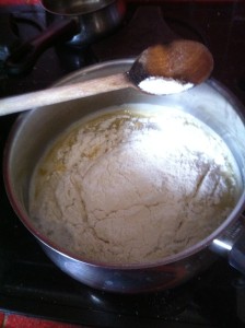 Recette chouquettes beurre + eau + farine