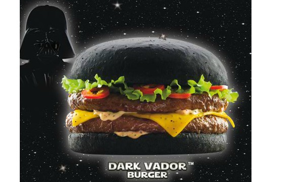 Burger noir de Dark Vador