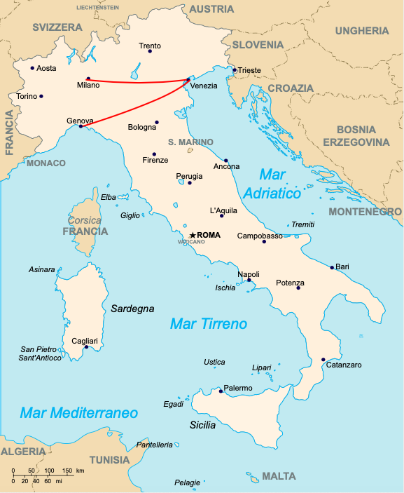 Itinéraire Italie 