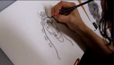 Les chevaux dans les dessins animés