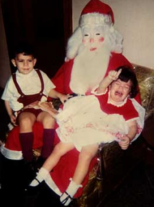 Costume effrayant de Père Noël