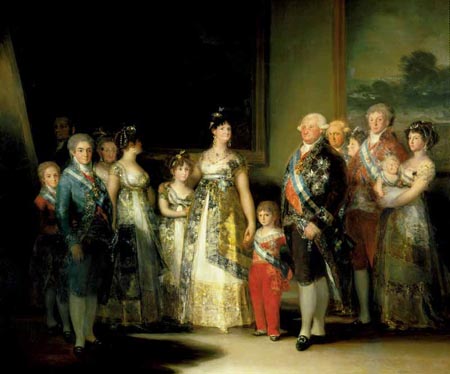 Le peintre Francisco de Goya a peint La familia de Carlos IV