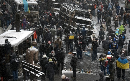 Photo des affrontements en Ukraine