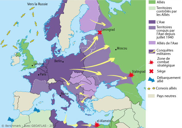 Carte Europe 1941
