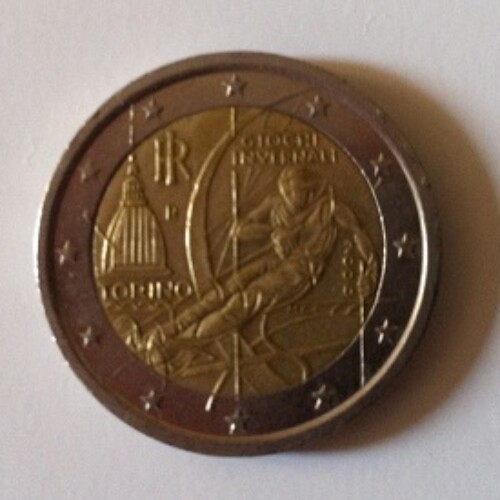 Pièces 2€ commémoratives JO Turin