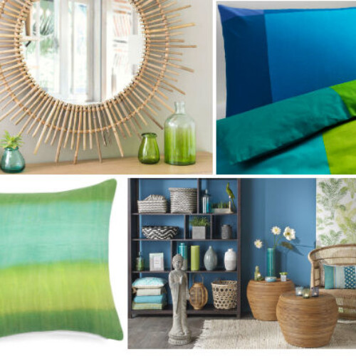 Tendance bleu et vert