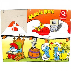 Magic Box avec des Schtroumpfs de 1996