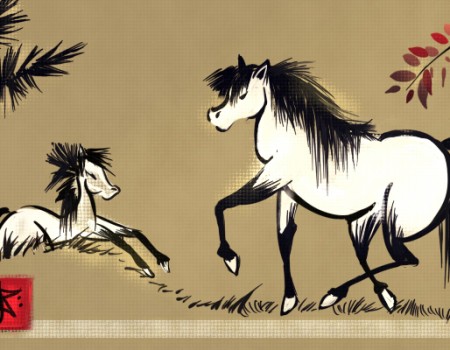 Les races chevalines japonaises