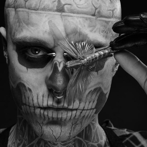 Voici le mannequin Rick Genest : Zombie Boy !