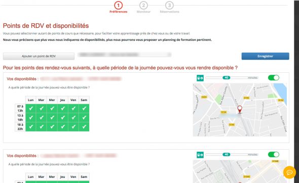 Choix d'un moniteur sur auto-école.net