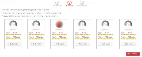 Choix d'un moniteur sur auto-école.net