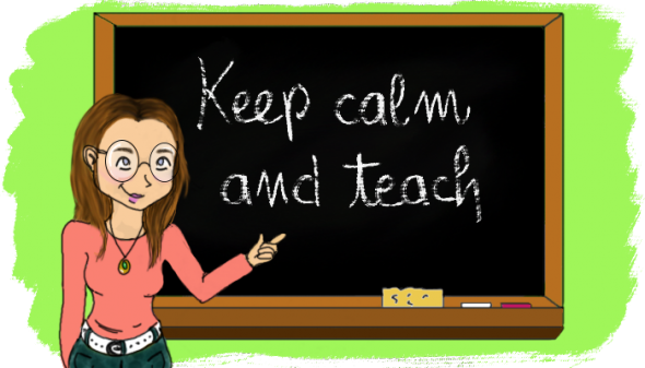 keep calm and teach